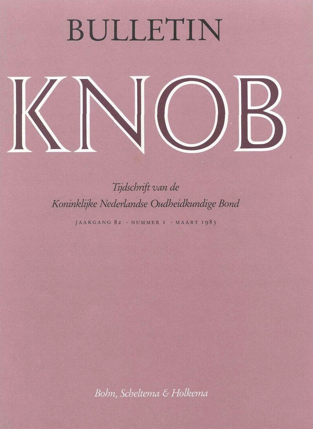 						Toon Bulletin KNOB 82 (1983) 1
					