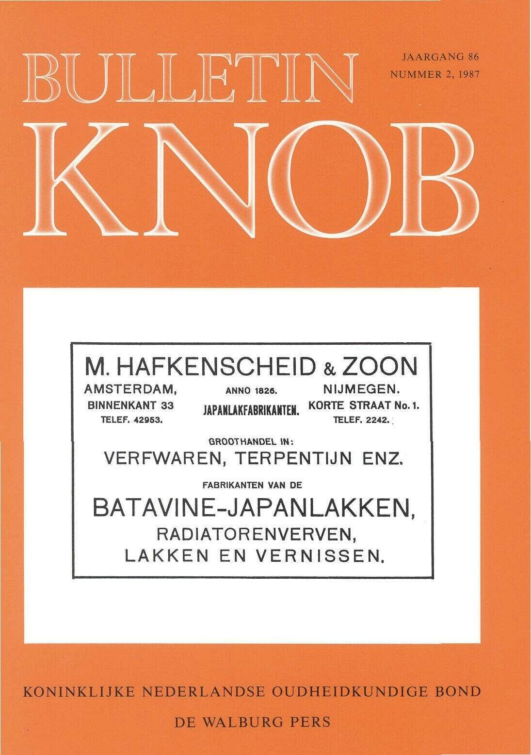 						Toon Bulletin KNOB 86 (1987) 2
					