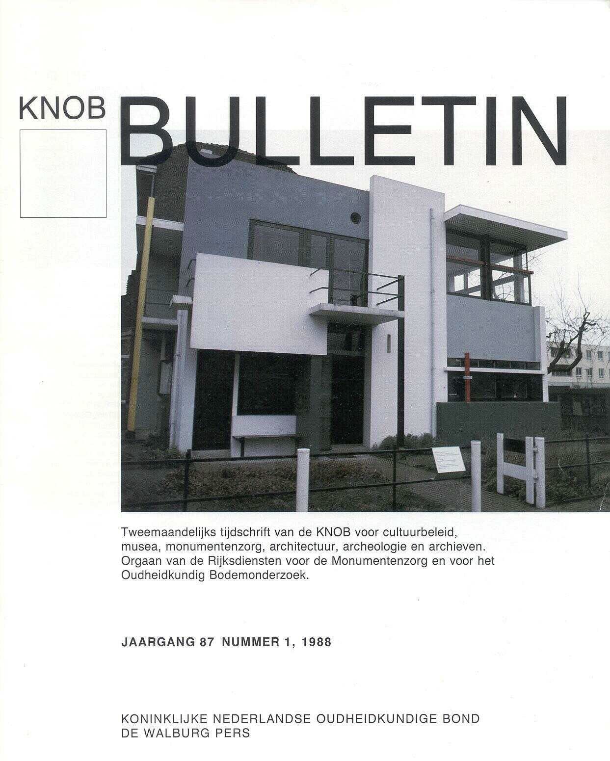 						Toon Bulletin KNOB 87 (1988) 1
					
