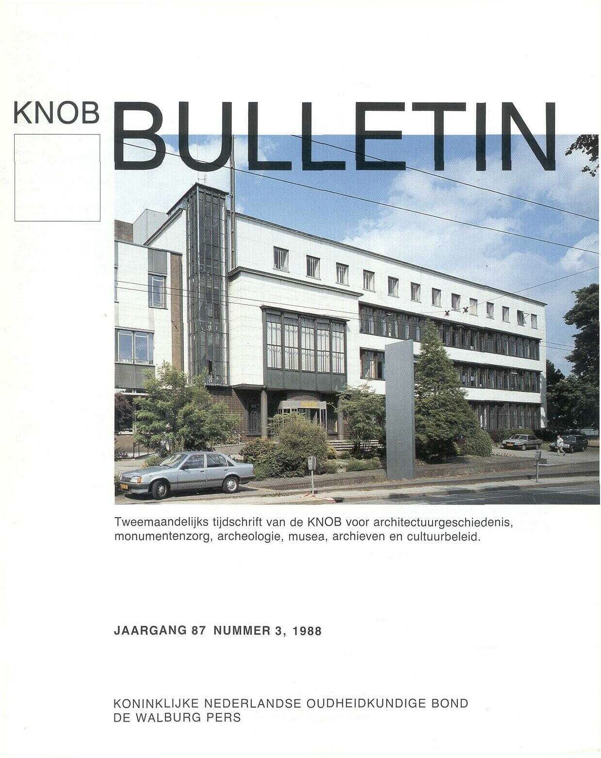 						View Bulletin KNOB 87 (1988) 3
					