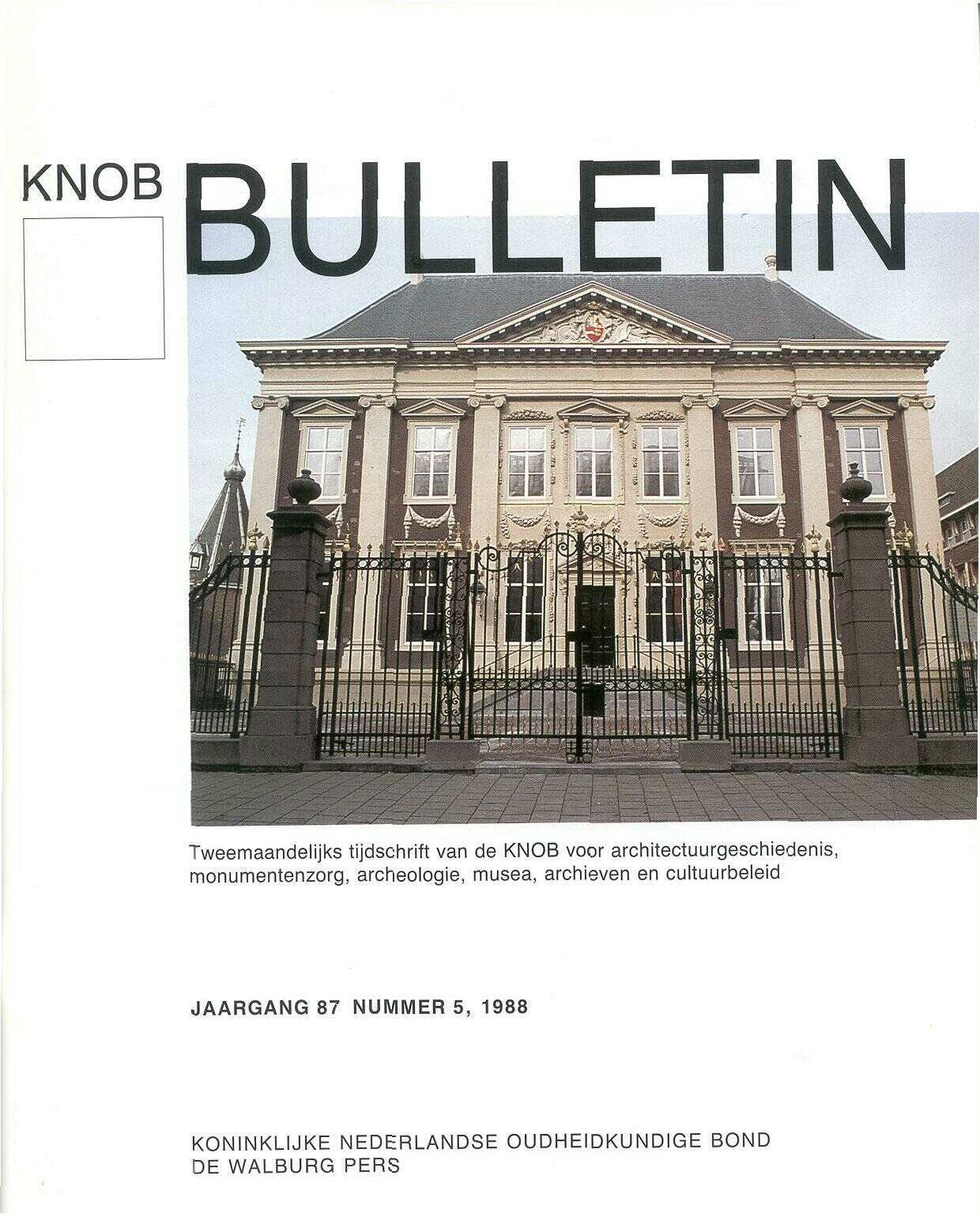 						Toon Bulletin KNOB 87 (1988) 5
					